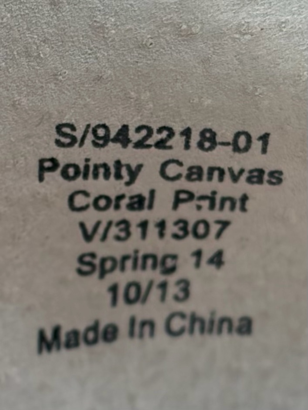 GAP Printed Coral Polka Dot Pointy Flats (8.5) - Picture 11 of 11